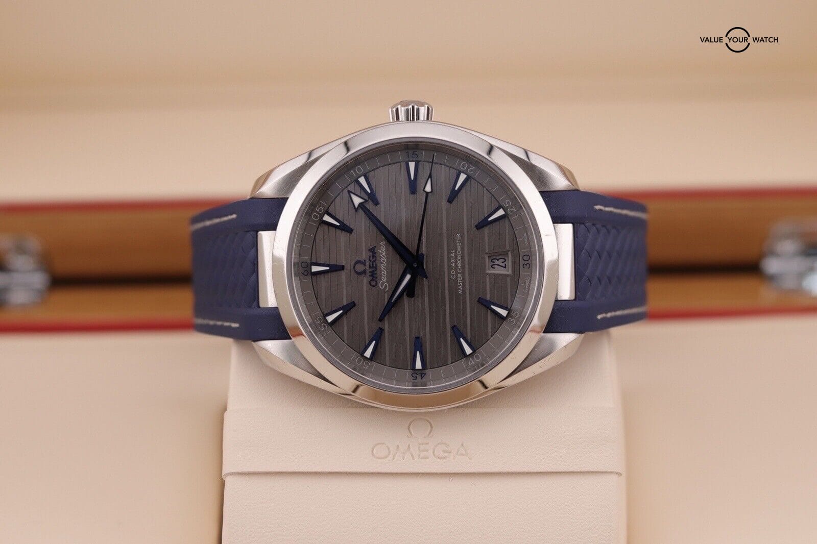 Omega Seamaster Aqua Terra Grey Blue Automatic Watch 220.12.41.21.06.001 B+P - Image 11