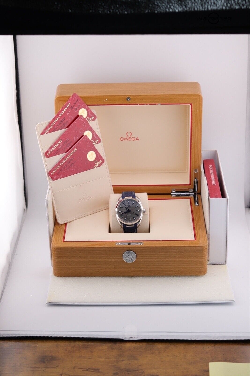 Omega Seamaster Aqua Terra Grey Blue Automatic Watch 220.12.41.21.06.001 B+P - Image 12