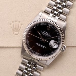 Rolex Datejust 36mm 16220 k serial White Gold Fluted Bezel