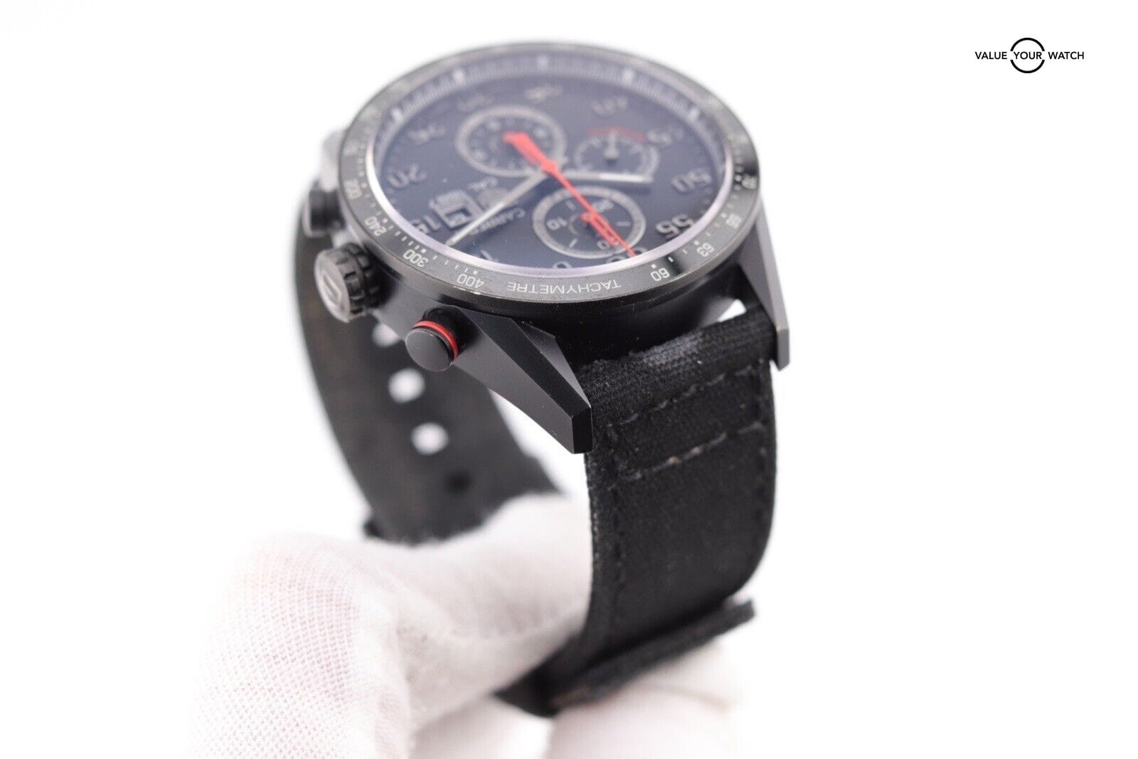 TAG HEUER CARRERA CAR2A80.FC6237 BLACK PVD TITANIUM AUTOMATIC CALIBRE 1887 WATCH - Image 4