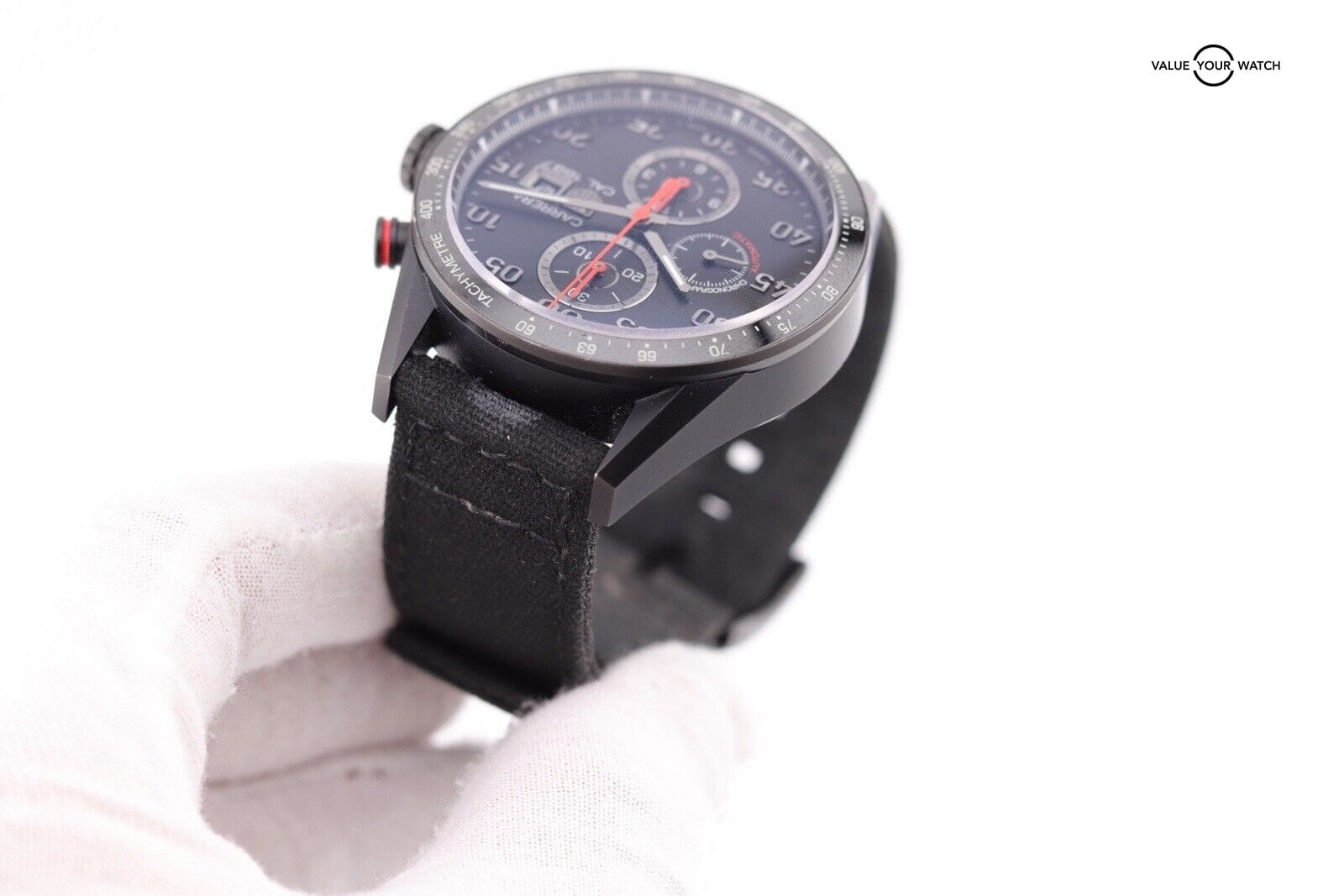 TAG HEUER CARRERA CAR2A80.FC6237 BLACK PVD TITANIUM AUTOMATIC CALIBRE 1887 WATCH - Image 7