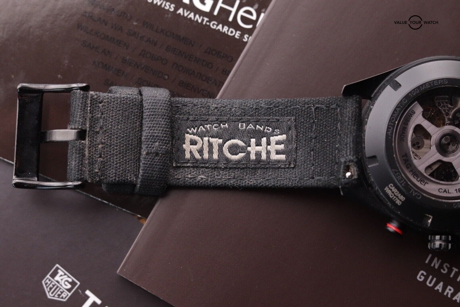 TAG HEUER CARRERA CAR2A80.FC6237 BLACK PVD TITANIUM AUTOMATIC CALIBRE 1887 WATCH - Image 11