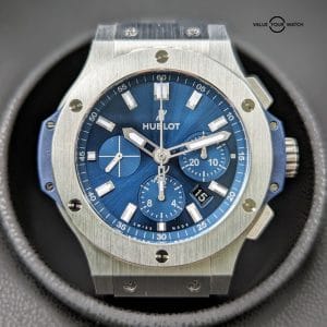 Hublot Big Bang Original Steel Blue 44mm MINT 301.SX.7170.LR w/Box+ Card