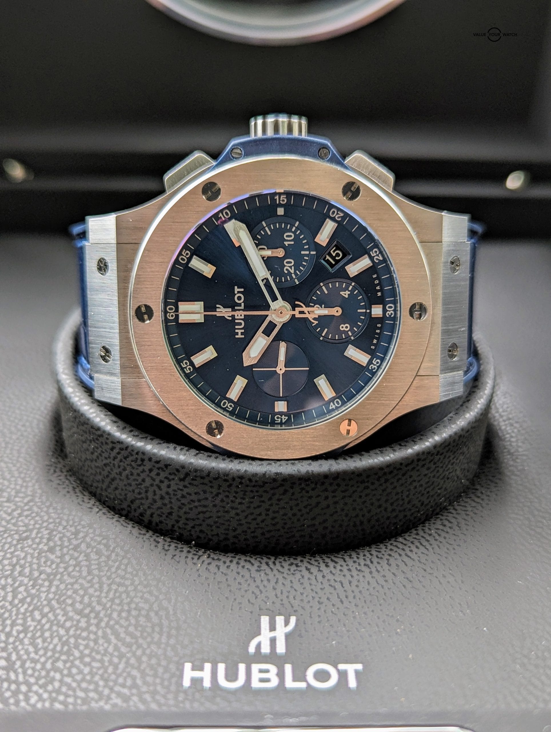 Hublot Big Bang Original Steel Blue 44mm MINT 301.SX.7170.LR w/Box+ Card - Image 3