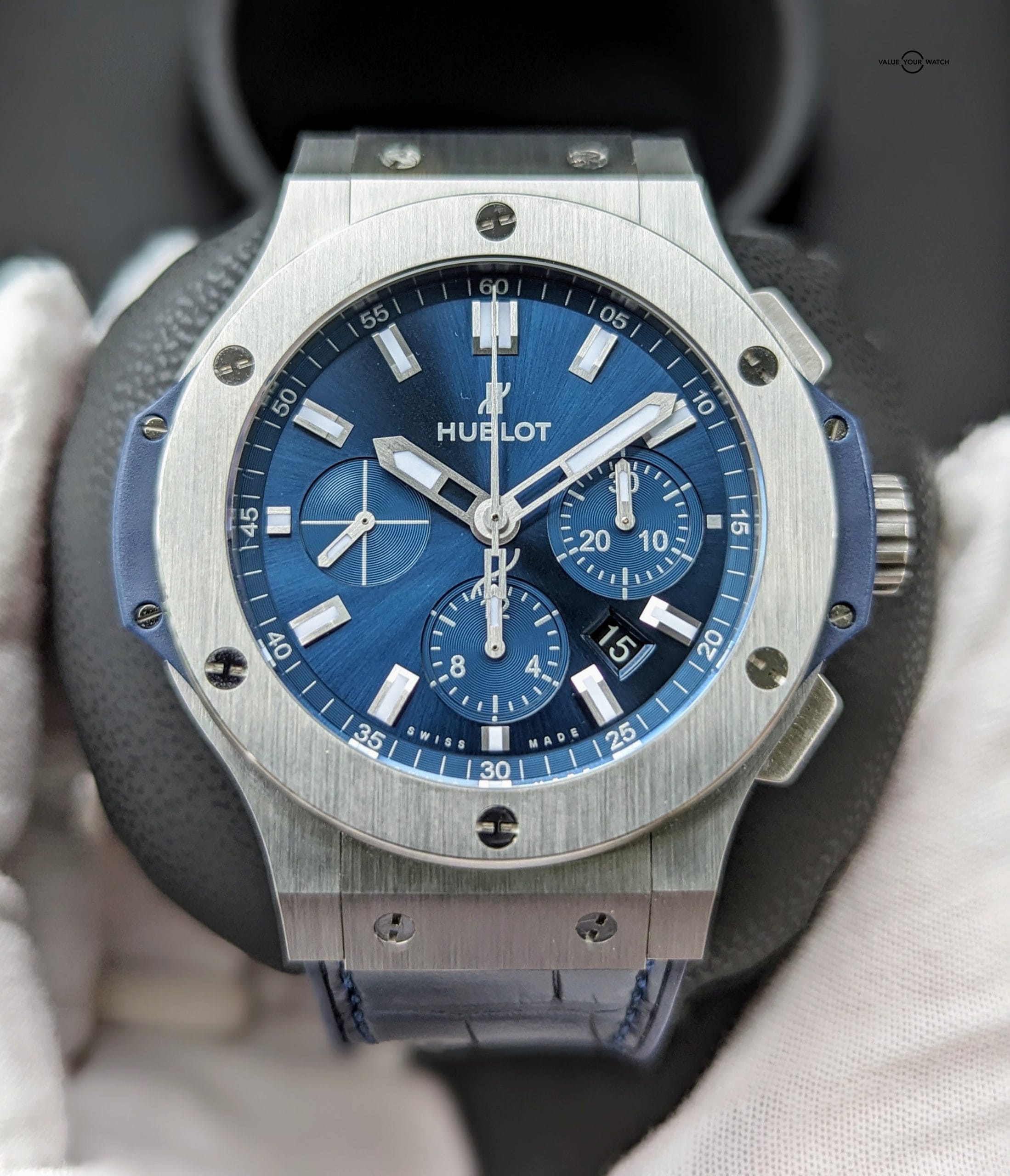 Hublot Big Bang Original Steel Blue 44mm MINT 301.SX.7170.LR w/Box+ Card - Image 6