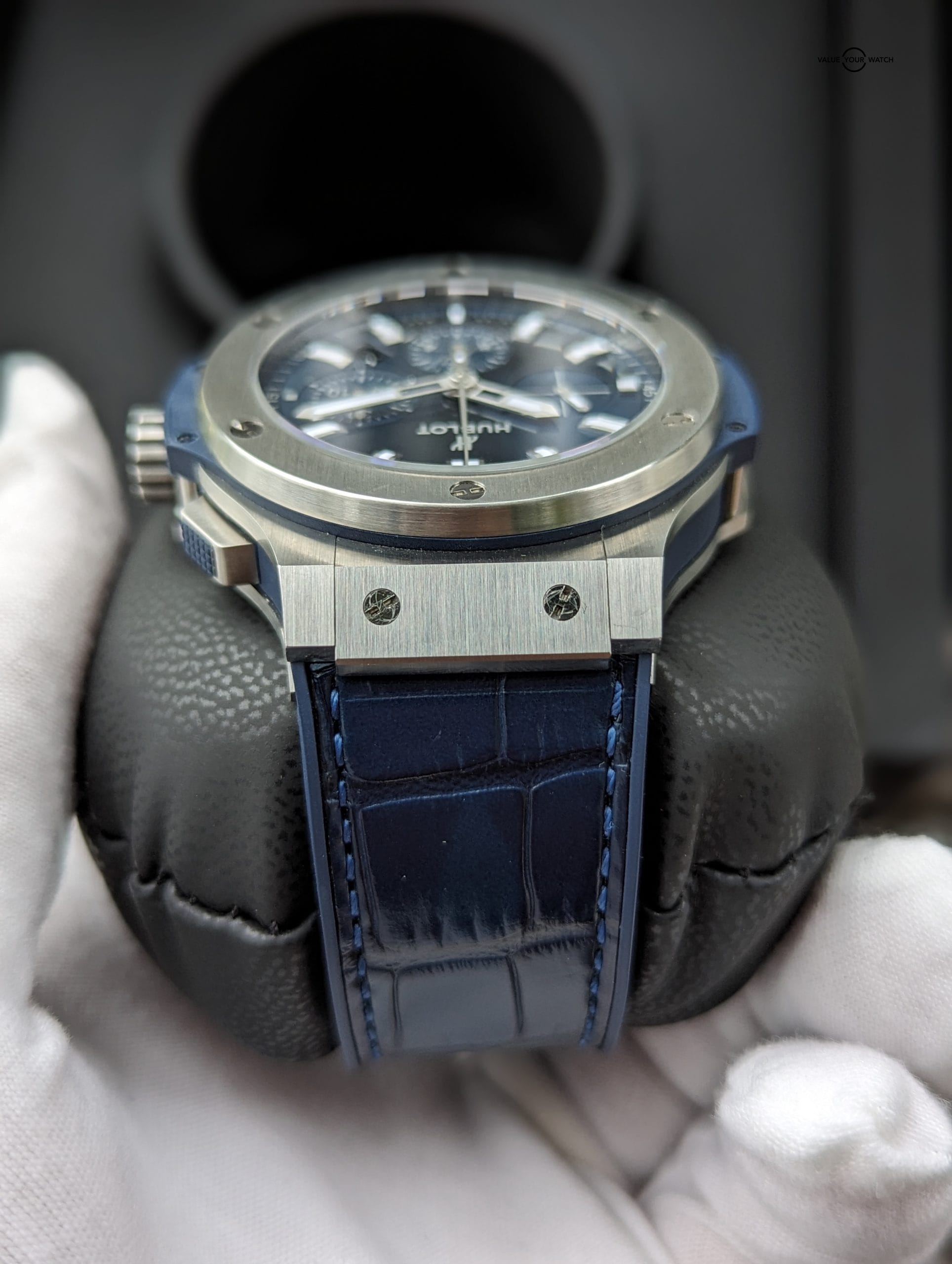 Hublot Big Bang Original Steel Blue 44mm MINT 301.SX.7170.LR w/Box+ Card - Image 12