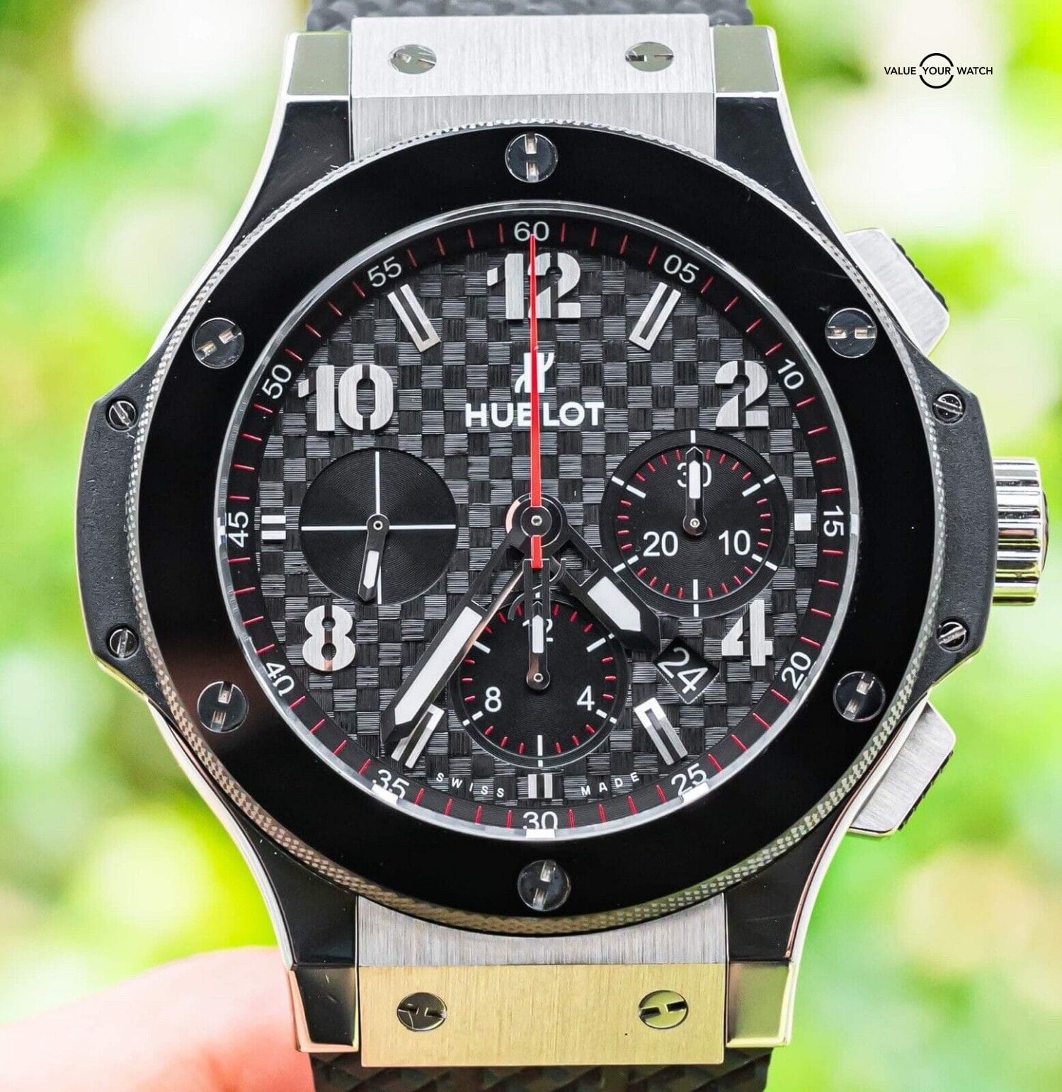 Hublot Big Bang 44 Ceramic Steel $14K MSRP Boxes Carbon Fiber 301.SB.131.RX