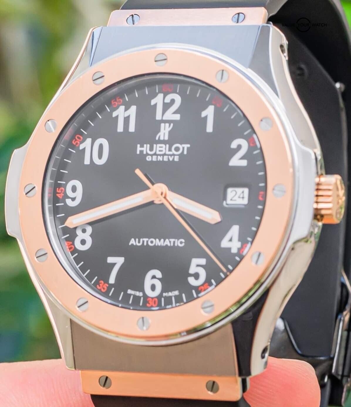 Hublot Classic Fusion Automatic 42 Rose Gold Stainless Steel Black Box 1915.7 Value Your Watch