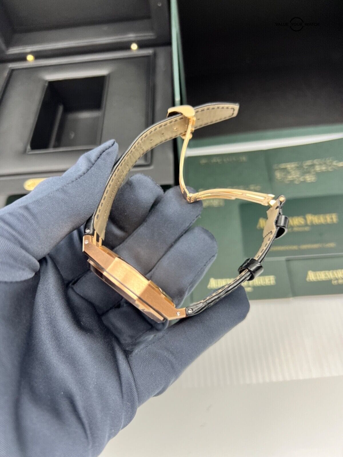 2017 Audemars Piguet Royal Oak 26320OR Black Dial 41mm 18K Rose Gold Chronograph - Image 5