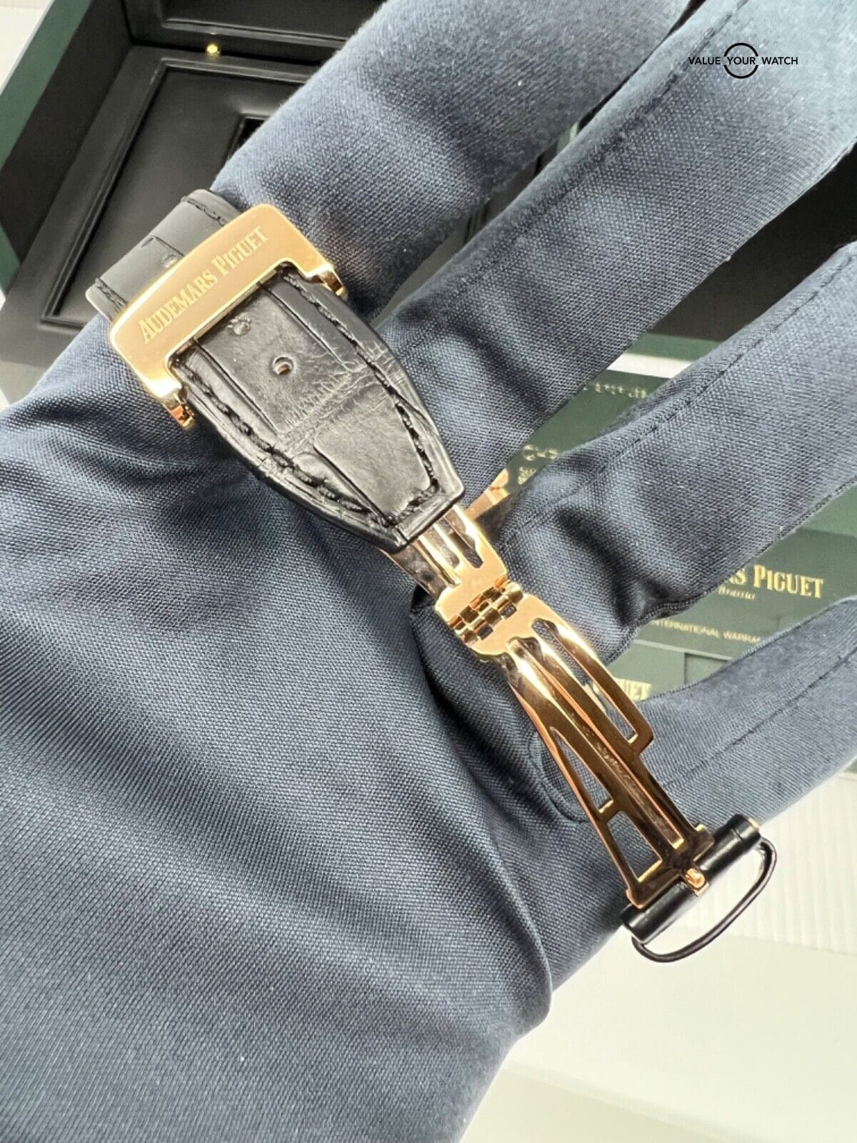 2017 Audemars Piguet Royal Oak 26320OR Black Dial 41mm 18K Rose Gold Chronograph - Image 8