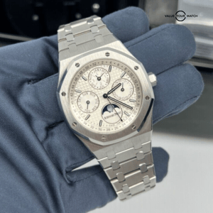 2016 Box Papers White Dial Audemars Piguet Royal Oak Perpetual Calendar 26574ST
