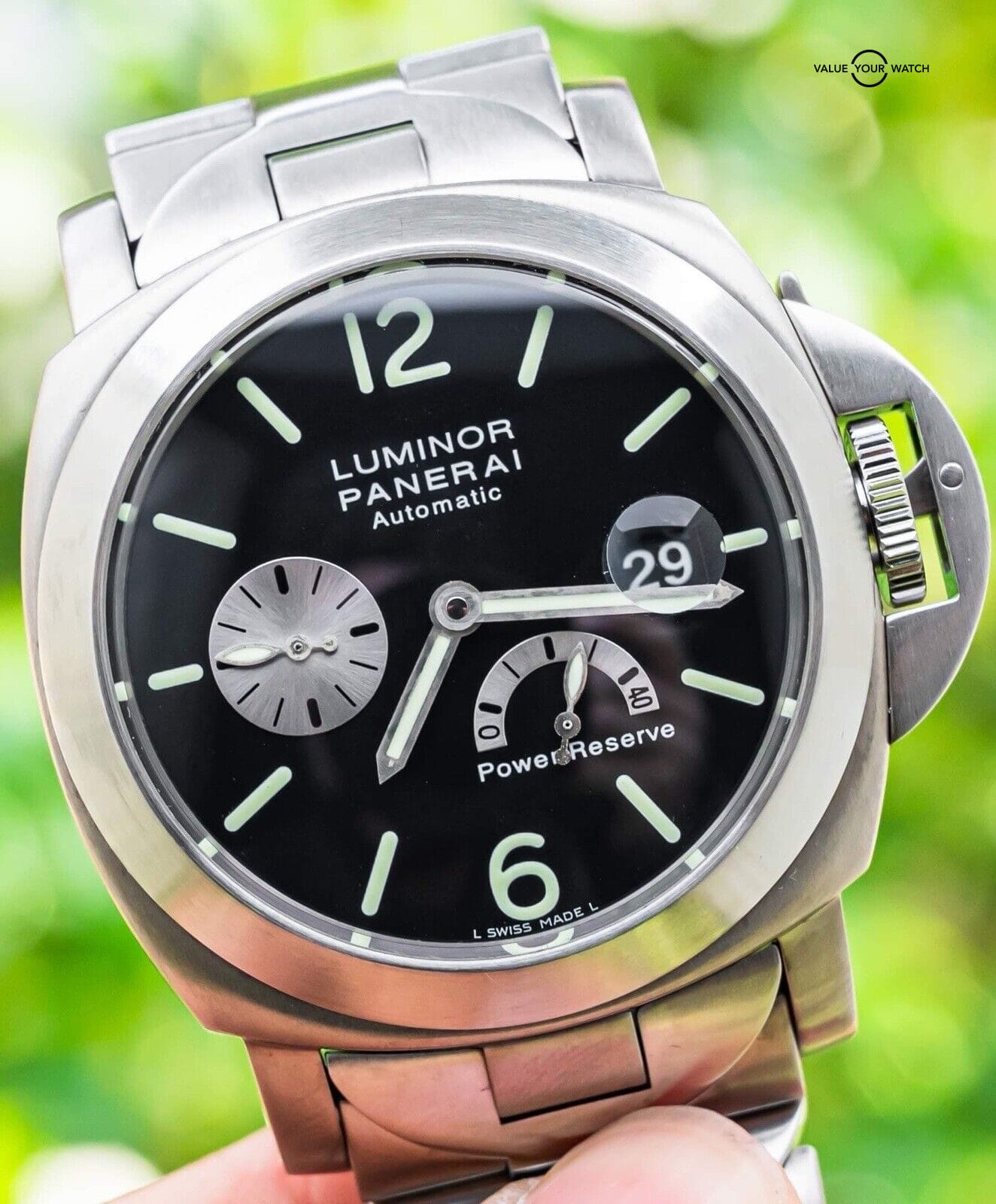 Panerai 171 Luminor Power Reserve 11K MSRP Bracelet Automatic