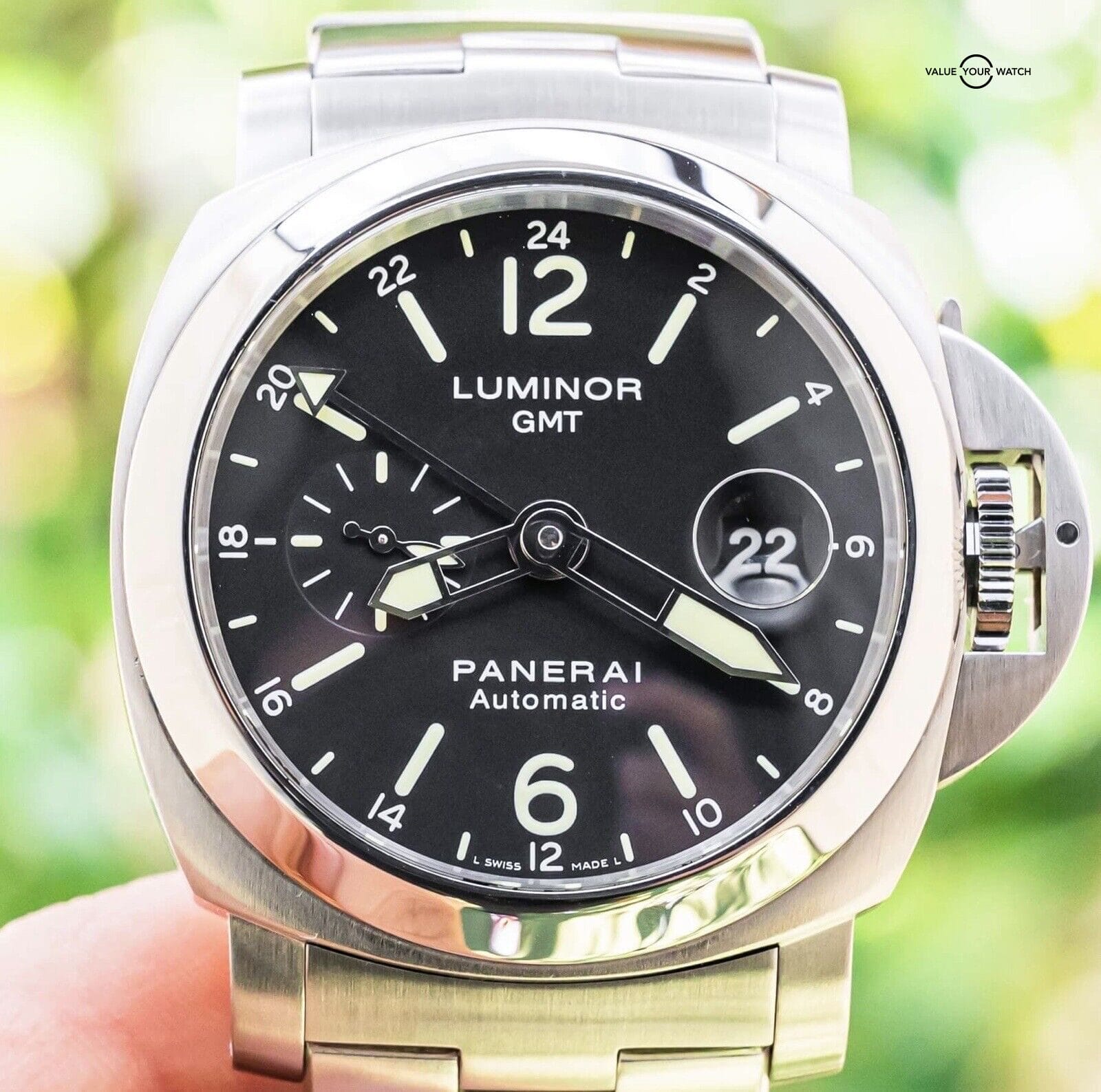 Panerai 297 Luminor GMT Automatic Bracelet Boxes Black PAM00297