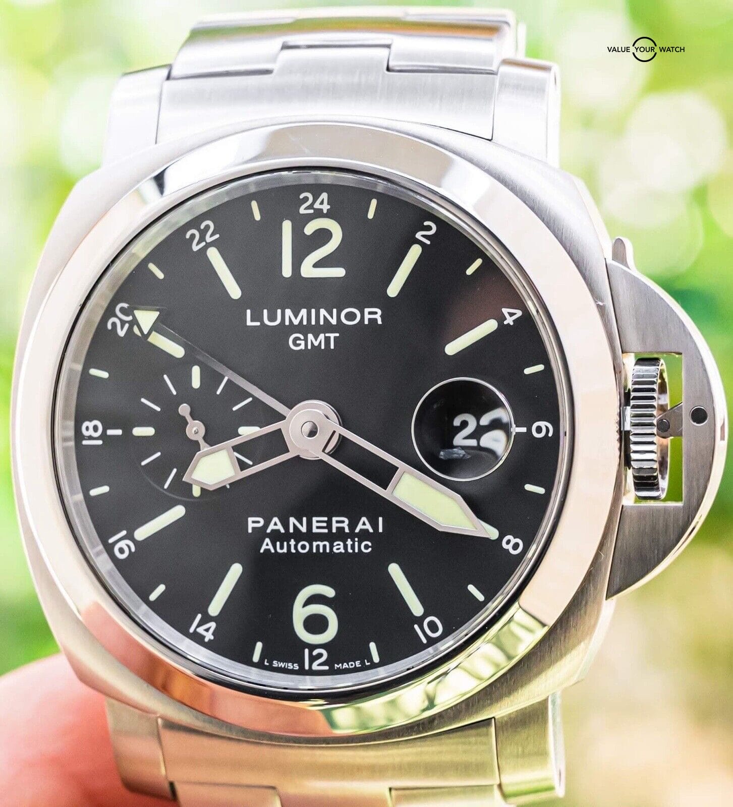 Panerai 297 Luminor GMT Automatic Bracelet Boxes Black PAM00297