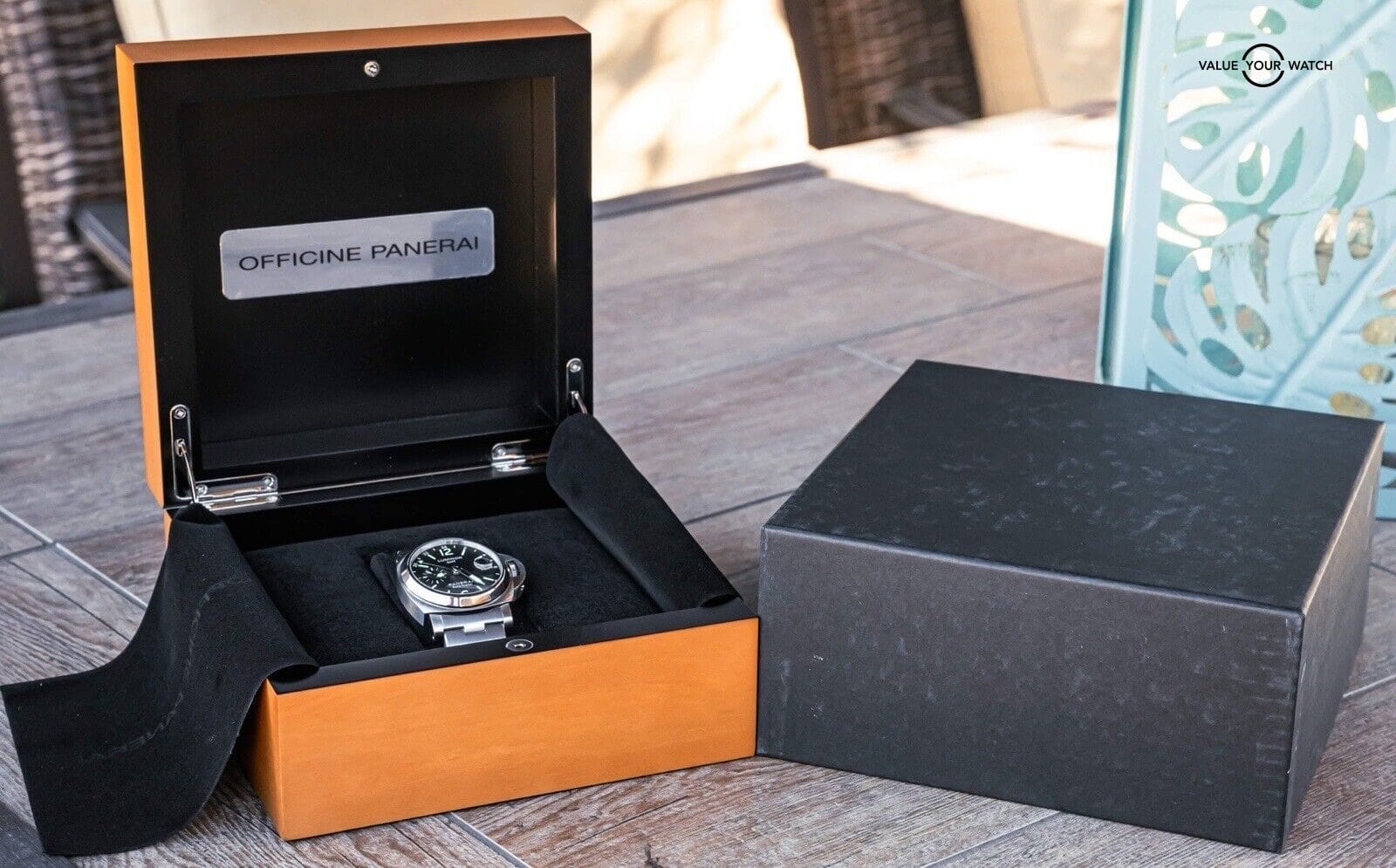 Panerai 297 Luminor GMT Automatic Bracelet Boxes Black PAM00297