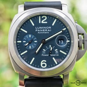 Panerai 93 Luminor Power Reserve Box Papers Blue Dial Automatic PAM00093 PAM93