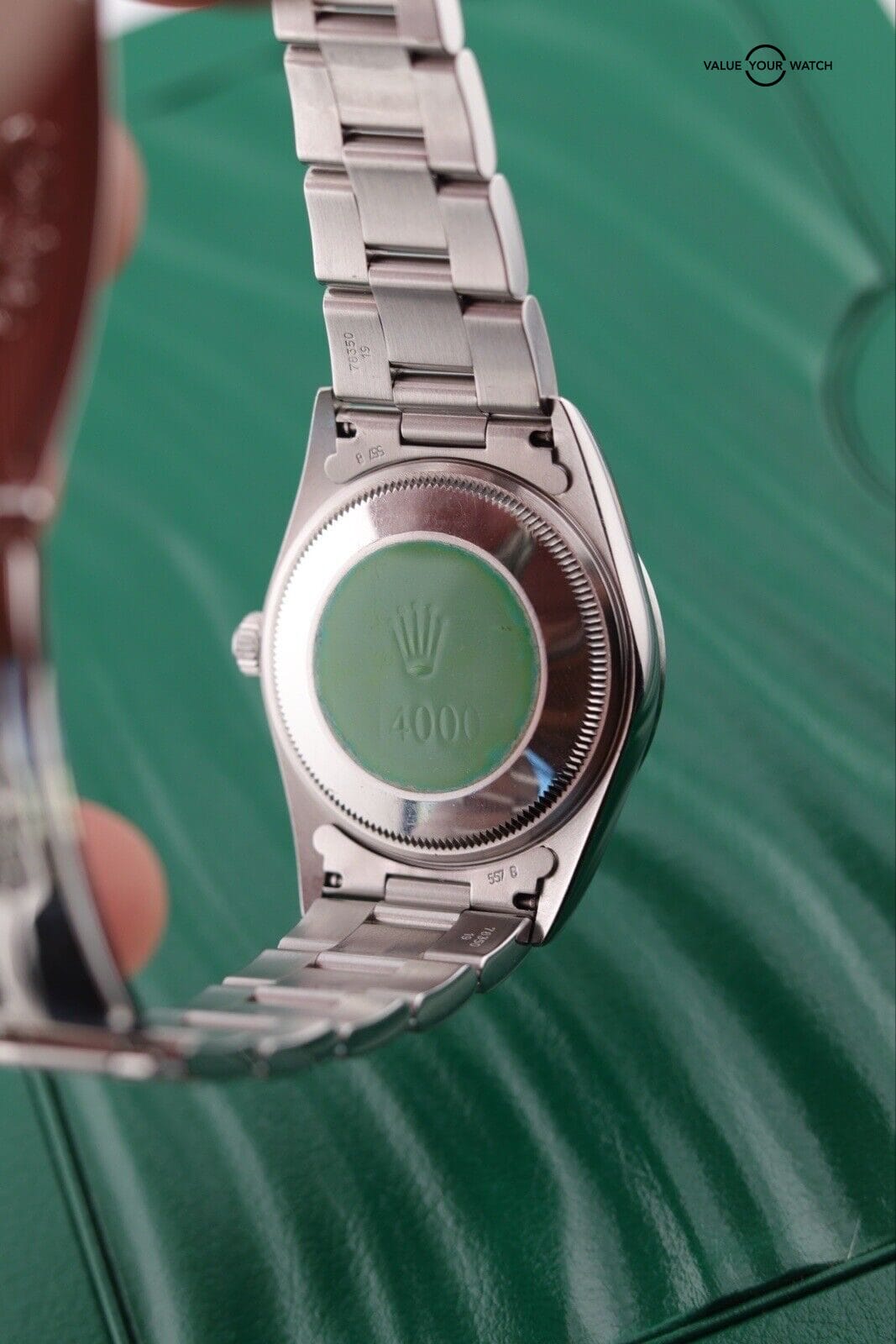 Rolex Precision 90s Air-King Ref 14000 Salmon Pink Dial Automatic 34mm Watch - Image 7