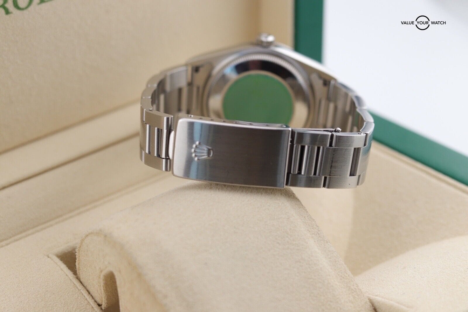 Rolex Precision 90s Air-King Ref 14000 Salmon Pink Dial Automatic 34mm Watch - Image 8