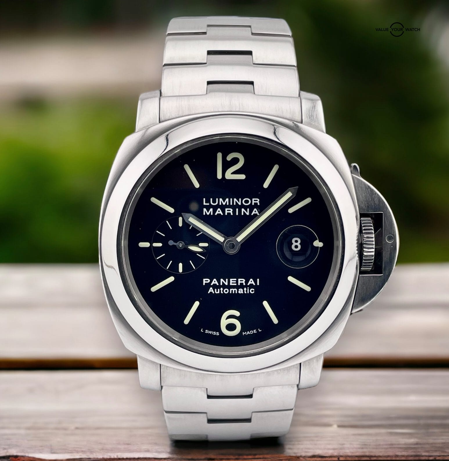 Panerai PAM00299 On Steel Bracelet With Box Papers And Tools