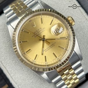Rolex Datejust 16233 36mm No Holes 18K Yellow Gold & Stainless-Steel!