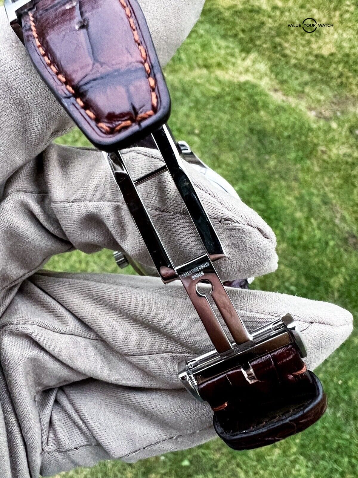 IWC Portuguese Chrono Automatic 41 mm Watch - Black Dial - IW371609 3 Straps! - Image 15