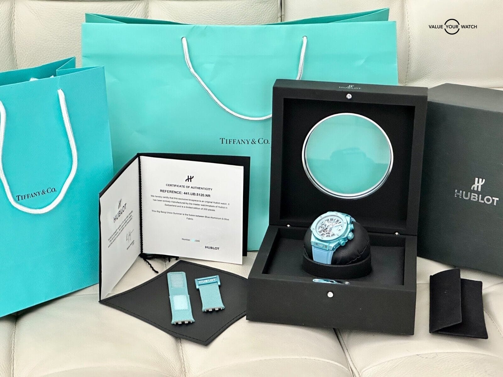 Hublot Big Bang Unico Summer 42mm Limited Edition in Tiffany Blue - Full Set - Image 6
