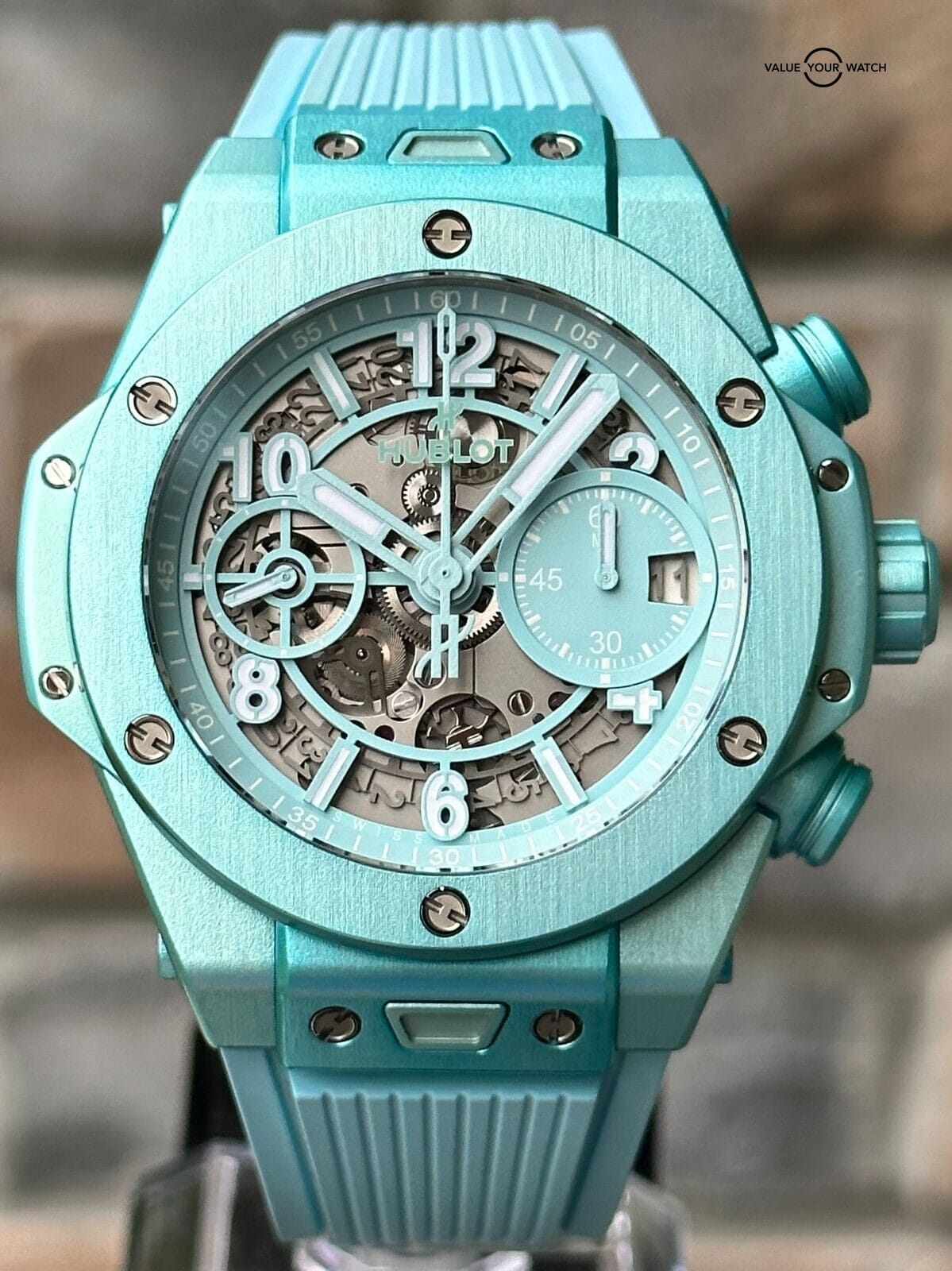 Hublot Big Bang Unico Summer 42mm Limited Edition in Tiffany Blue - Full Set - Image 11