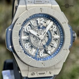 Hublot Big Bang Unico GMT Titanium Blue - 2022 Full set Under Warranty