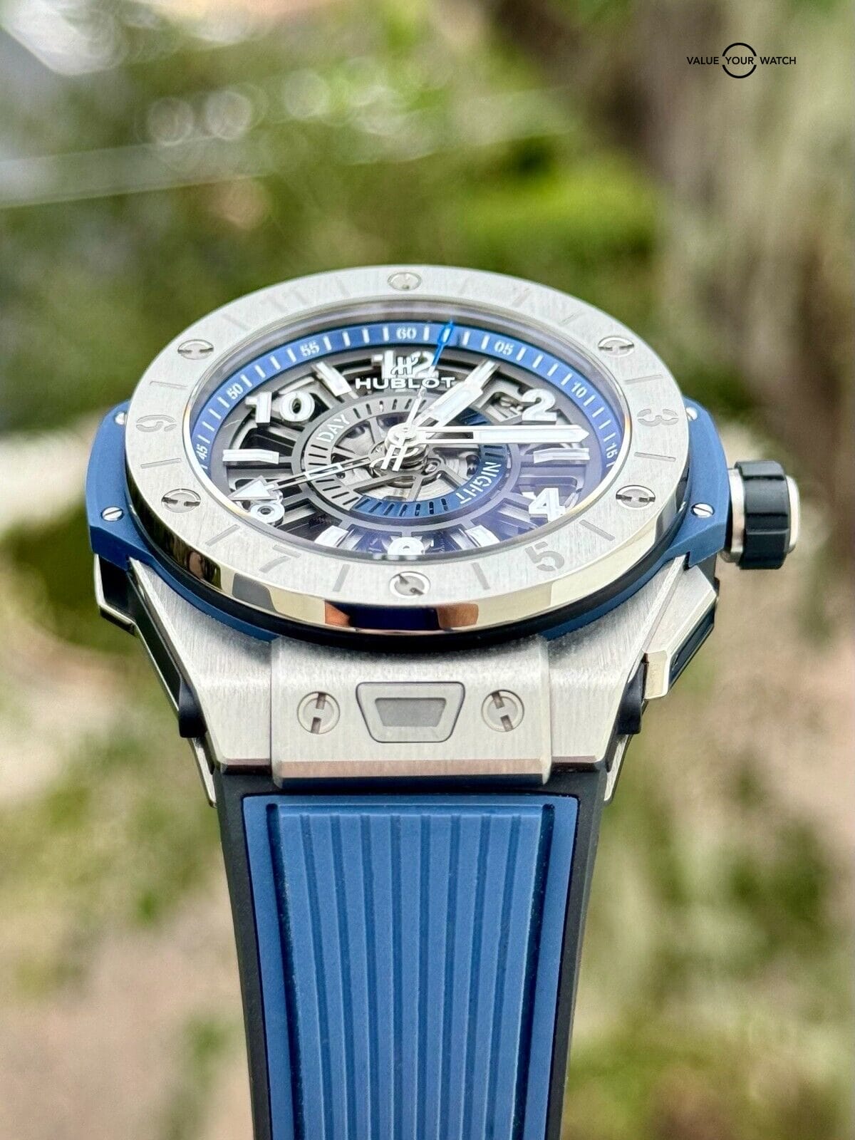 Hublot Big Bang Unico GMT Titanium Blue - 2022 Full set Under Warranty - Image 3