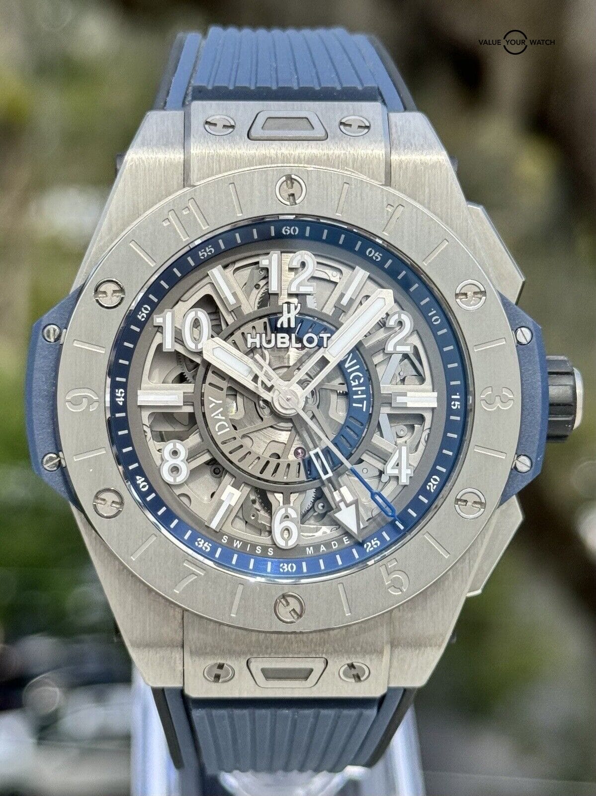 Hublot Big Bang Unico GMT Titanium Blue - 2022 Full set Under Warranty - Image 6