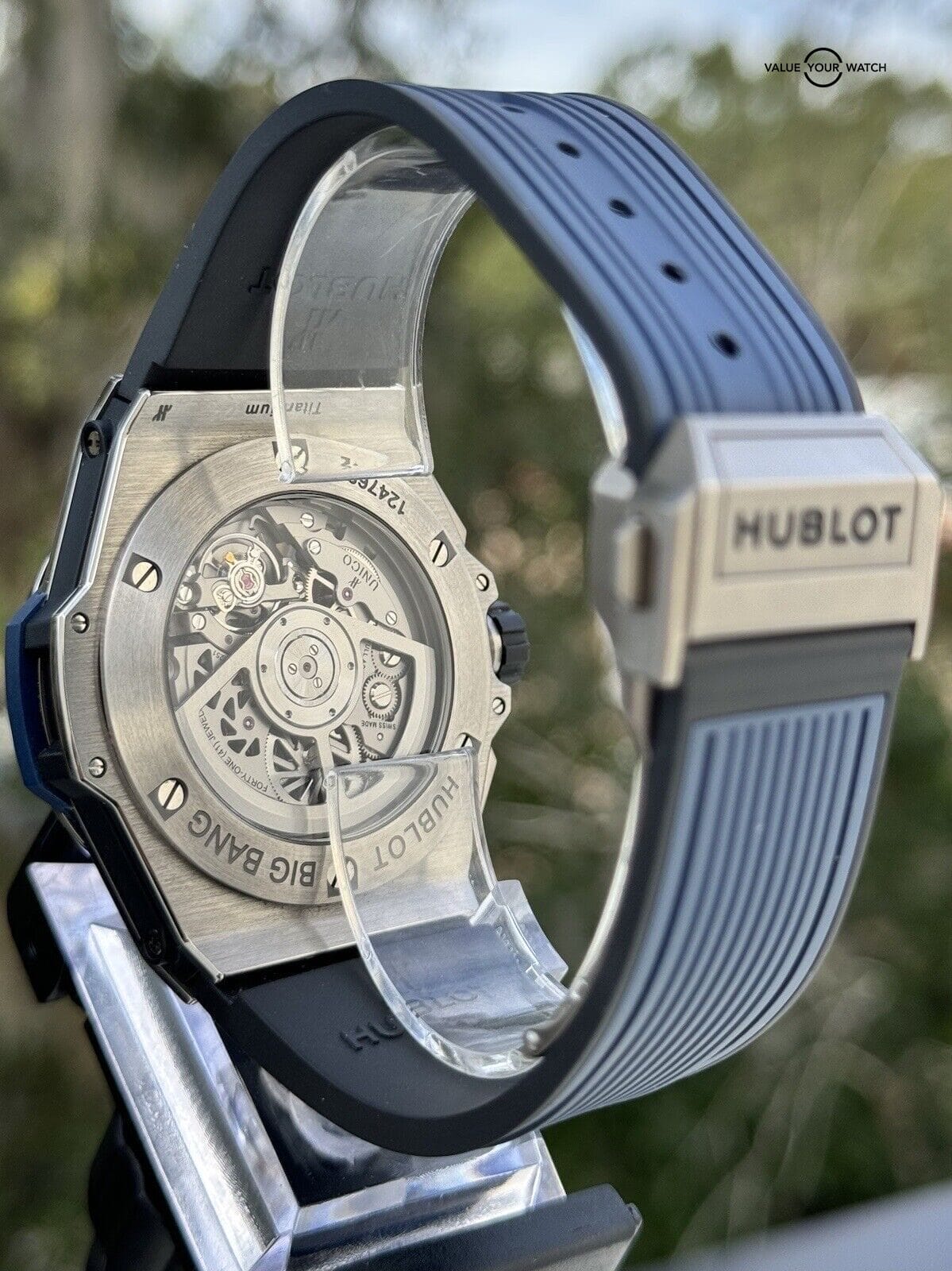 Hublot Big Bang Unico GMT Titanium Blue - 2022 Full set Under Warranty - Image 7