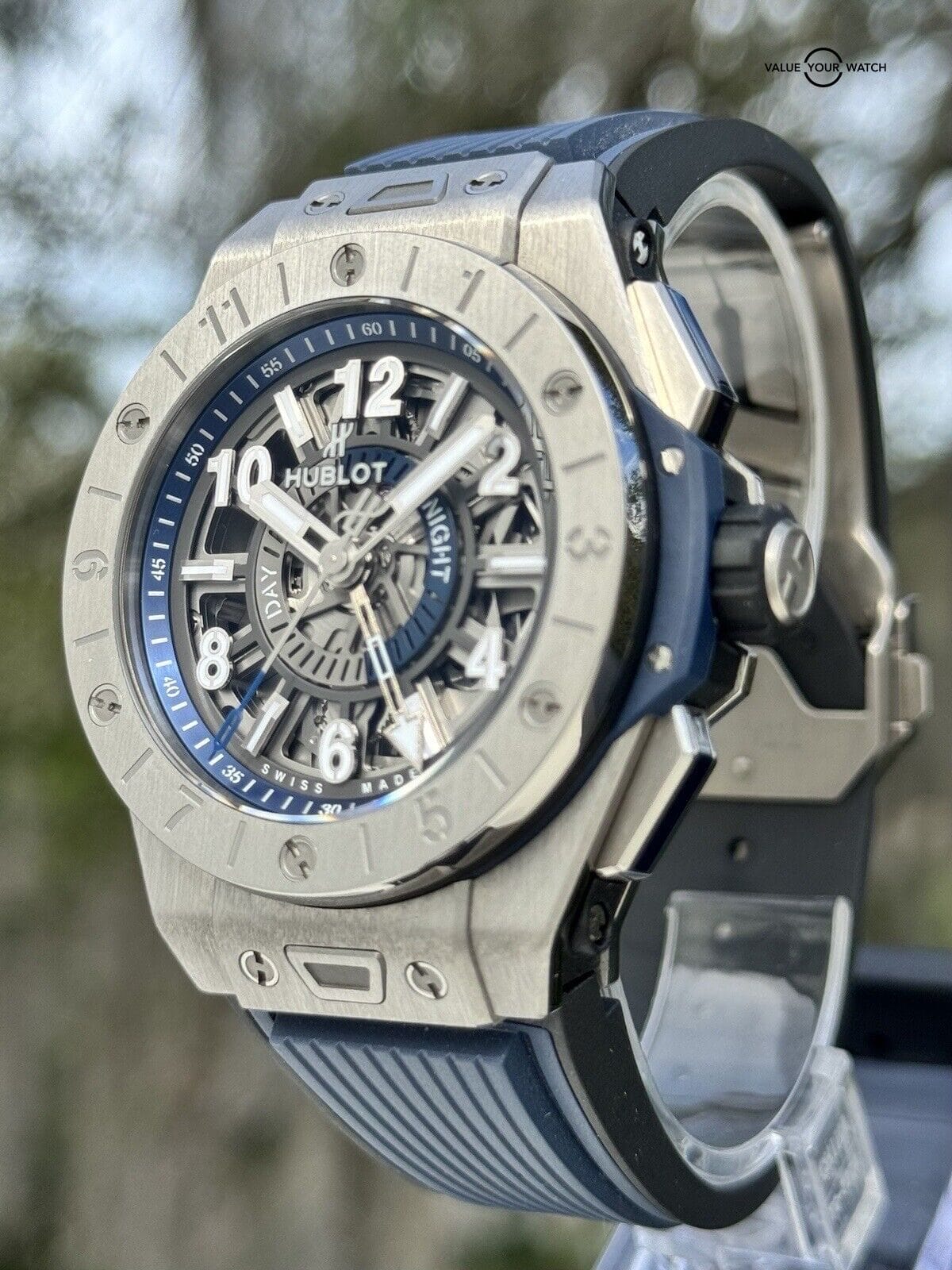 Hublot Big Bang Unico GMT Titanium Blue - 2022 Full set Under Warranty - Image 13
