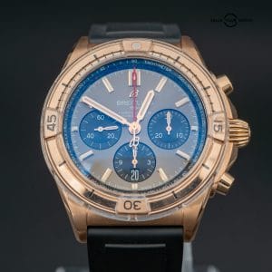 2022 Breitling Chronomat B01 Rose Gold Chronograph Anthracite Gray/Black Dial (42mm, RB0134101B1S1) — MINT, FULLS SET
