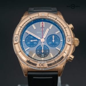 2022 Breitling Chronomat B01 Rose Gold Chronograph Anthracite Gray/Black Dial (42mm, RB0134101B1S1) — MINT, FULLS SET