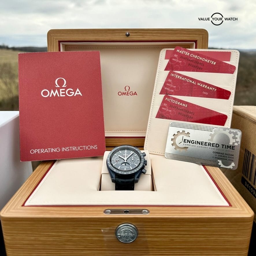 Omega Speedmaster Blue Side Of The Moon Moonphase Box/Papers 304.93.44.52.03.001 - Image 2