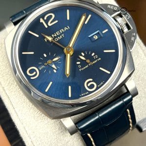 Panerai Luminor DUE GMT Titanium Blue Dial Automatic 2020 BOXES/PAPERS!