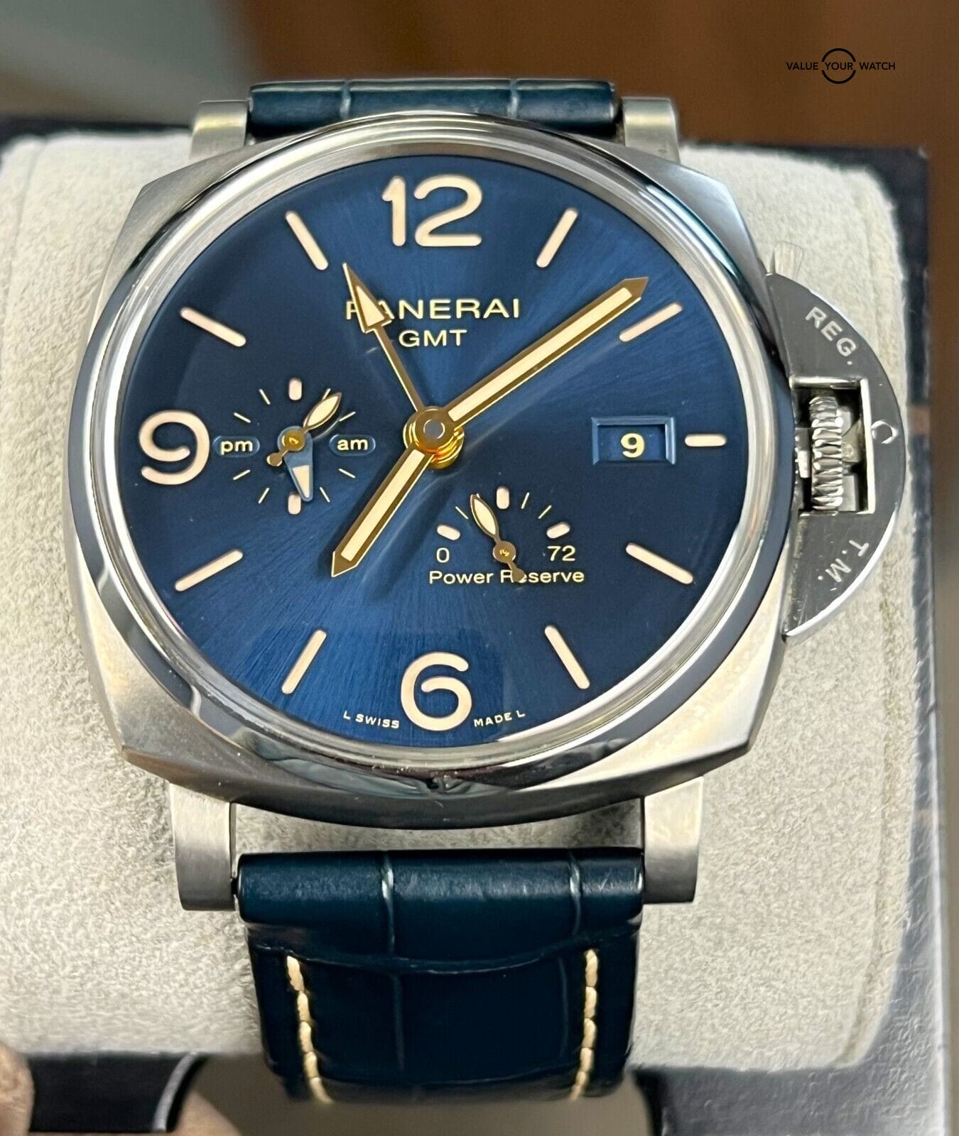 Panerai Luminor DUE GMT Titanium Blue Dial Automatic 2020 BOXES/PAPERS! - Image 10