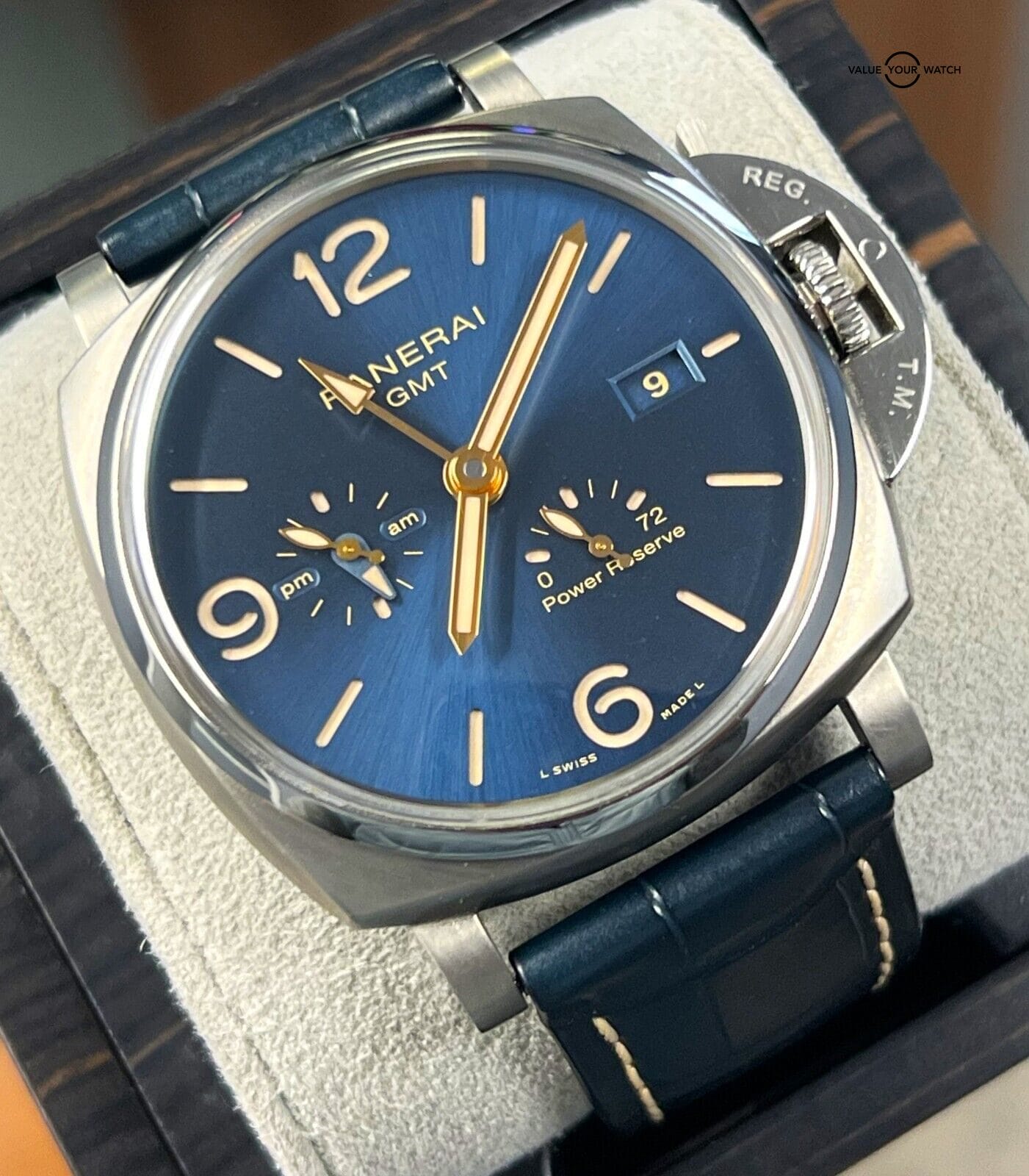 Panerai Luminor DUE GMT Titanium Blue Dial Automatic 2020 BOXES/PAPERS! - Image 11
