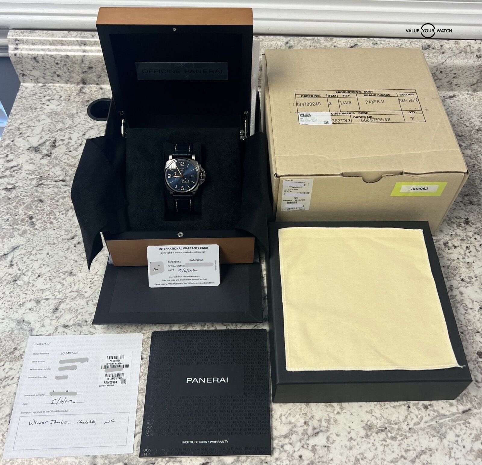 Panerai Luminor DUE GMT Titanium Blue Dial Automatic 2020 BOXES/PAPERS! - Image 12