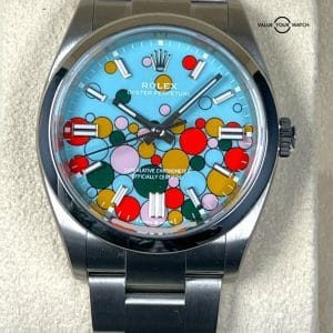 December 2023 Rolex Oyster Perpetual 126000 36mm Turquoise Celebration Dial B/P!