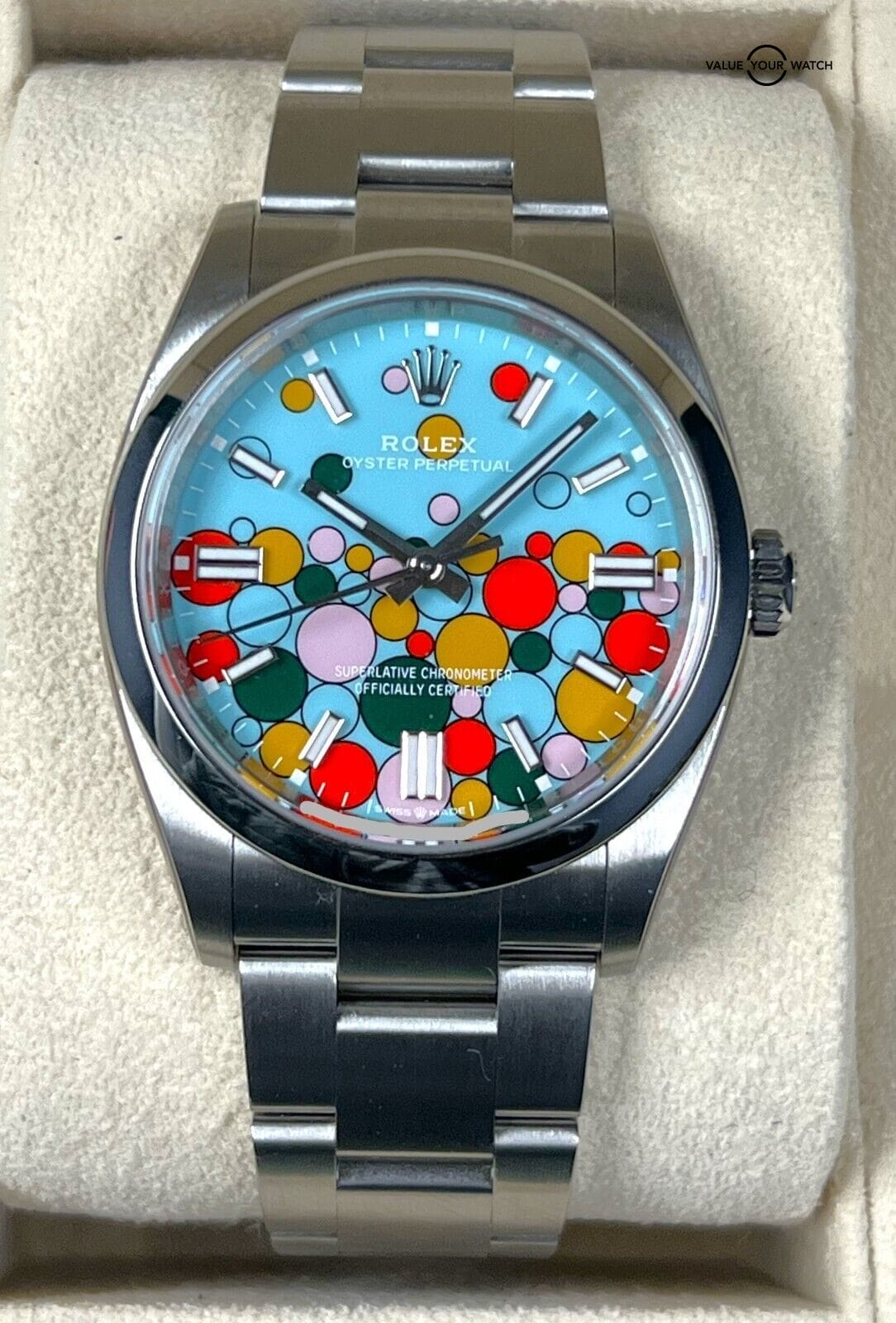 December 2023 Rolex Oyster Perpetual 126000 36mm Turquoise Celebration Dial B/P!