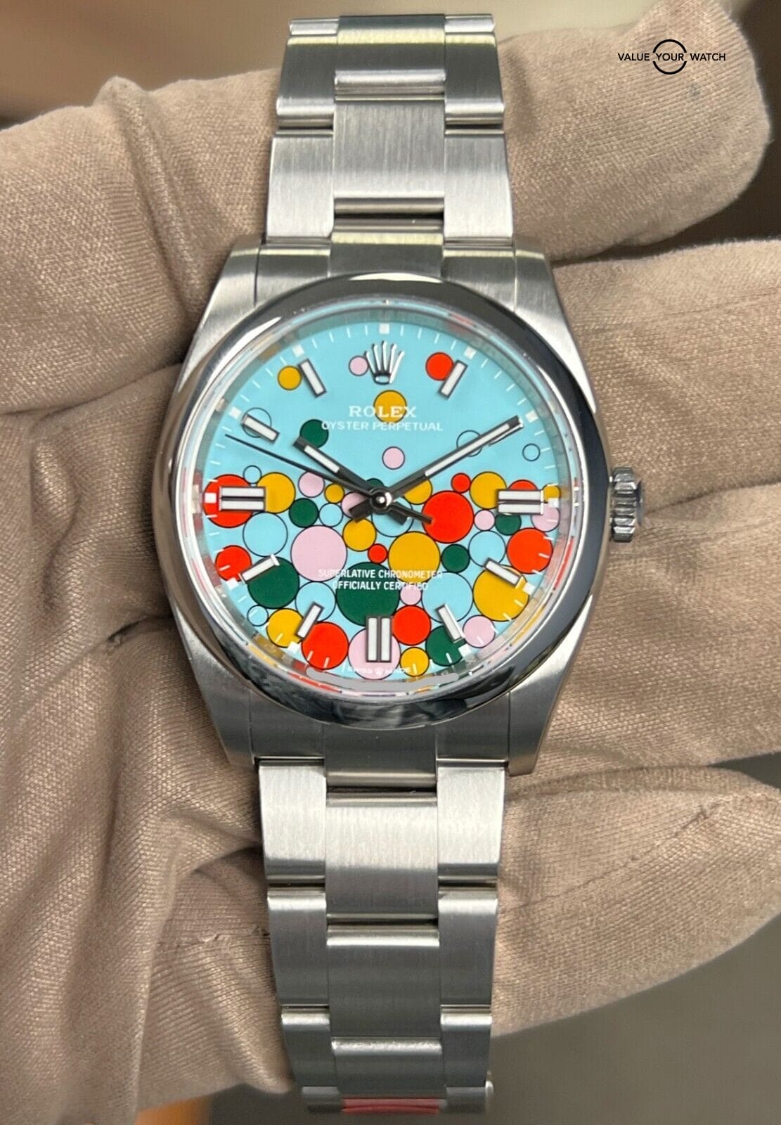 December 2023 Rolex Oyster Perpetual 126000 36mm Turquoise Celebration Dial B/P! - Image 10