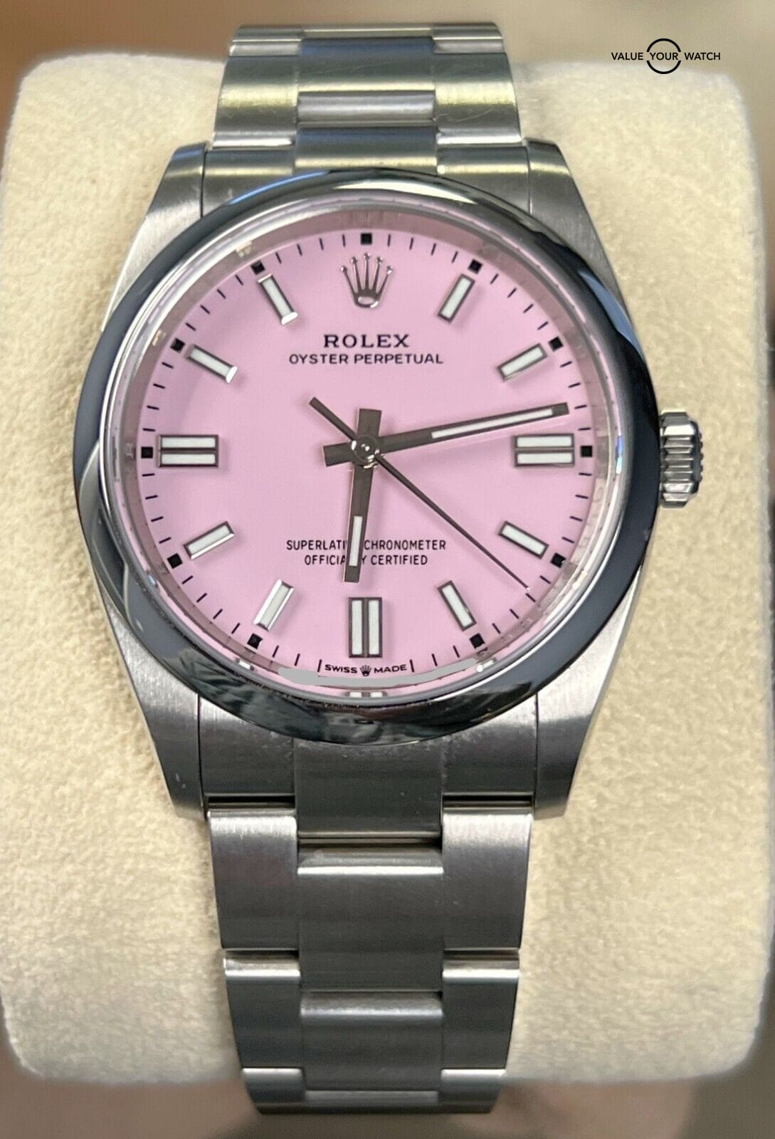 2023 Rolex Oyster Perpetual 126000 36mm Candy Pink Dial BOXES/PAPERS!