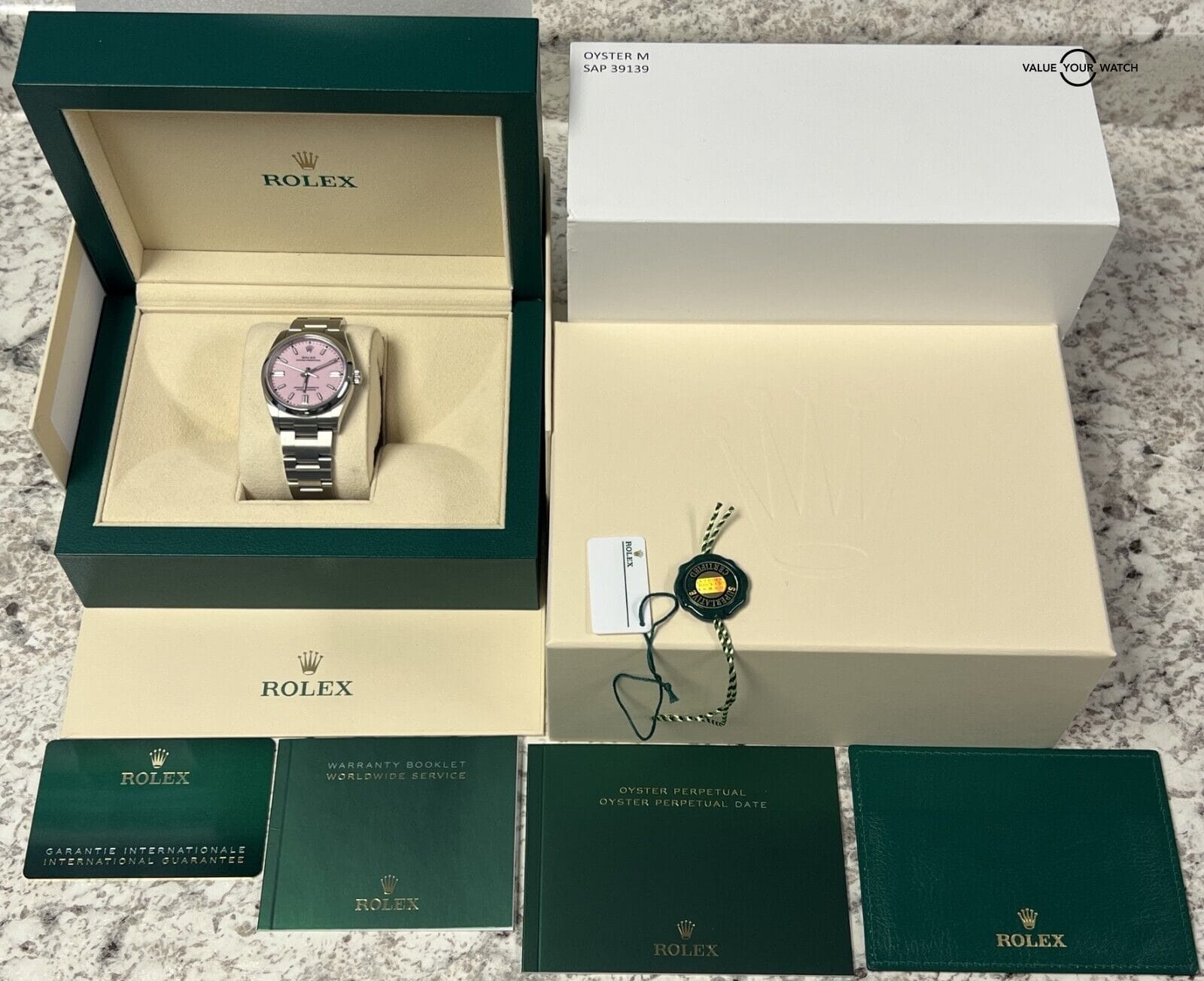2023 Rolex Oyster Perpetual 126000 36mm Candy Pink Dial BOXES/PAPERS! - Image 10