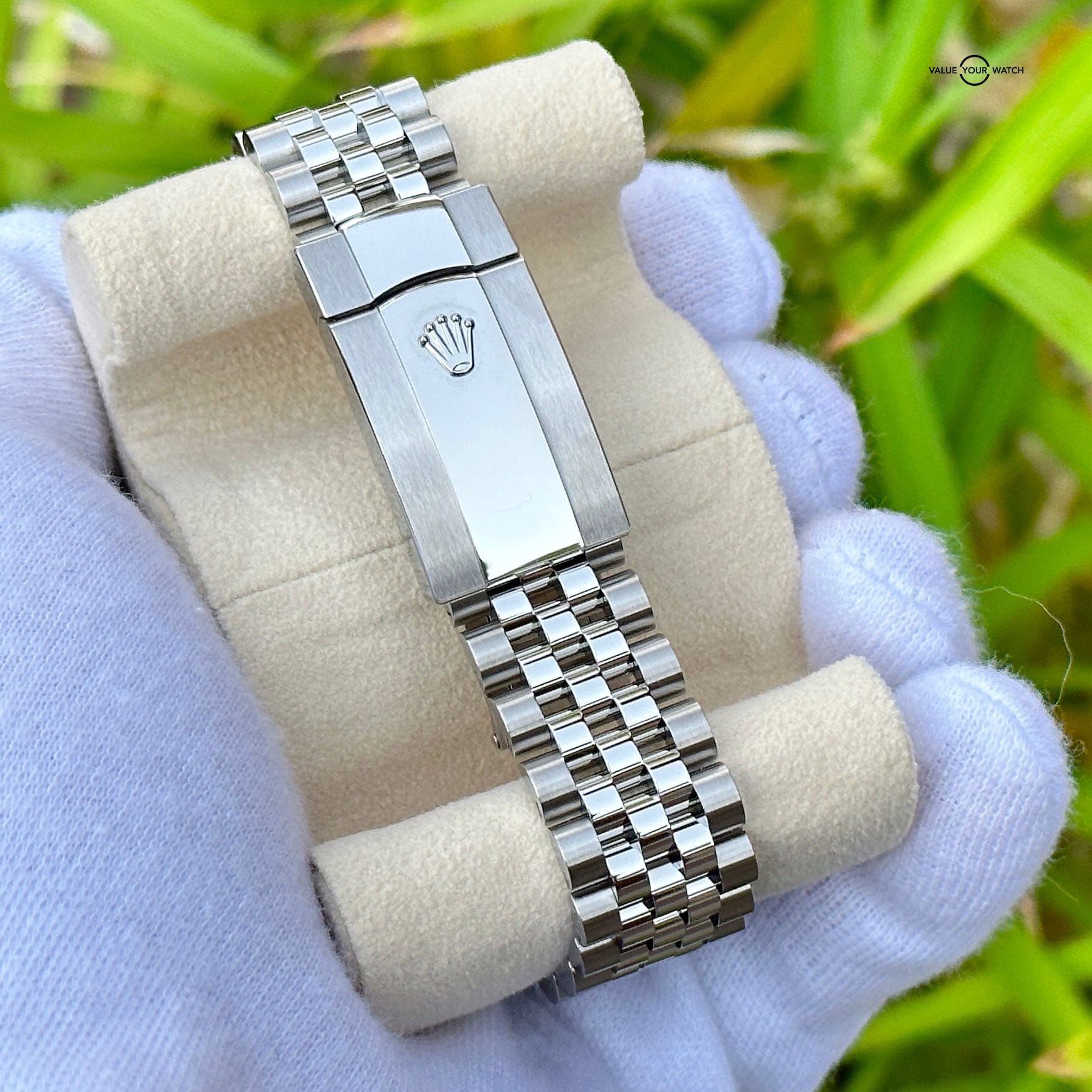 UNWORN 2022 Rolex Datejust 41 Oystersteel & White Gold Fluted Bezel Black Dial Jubilee Bracelet 126334 - Image 9