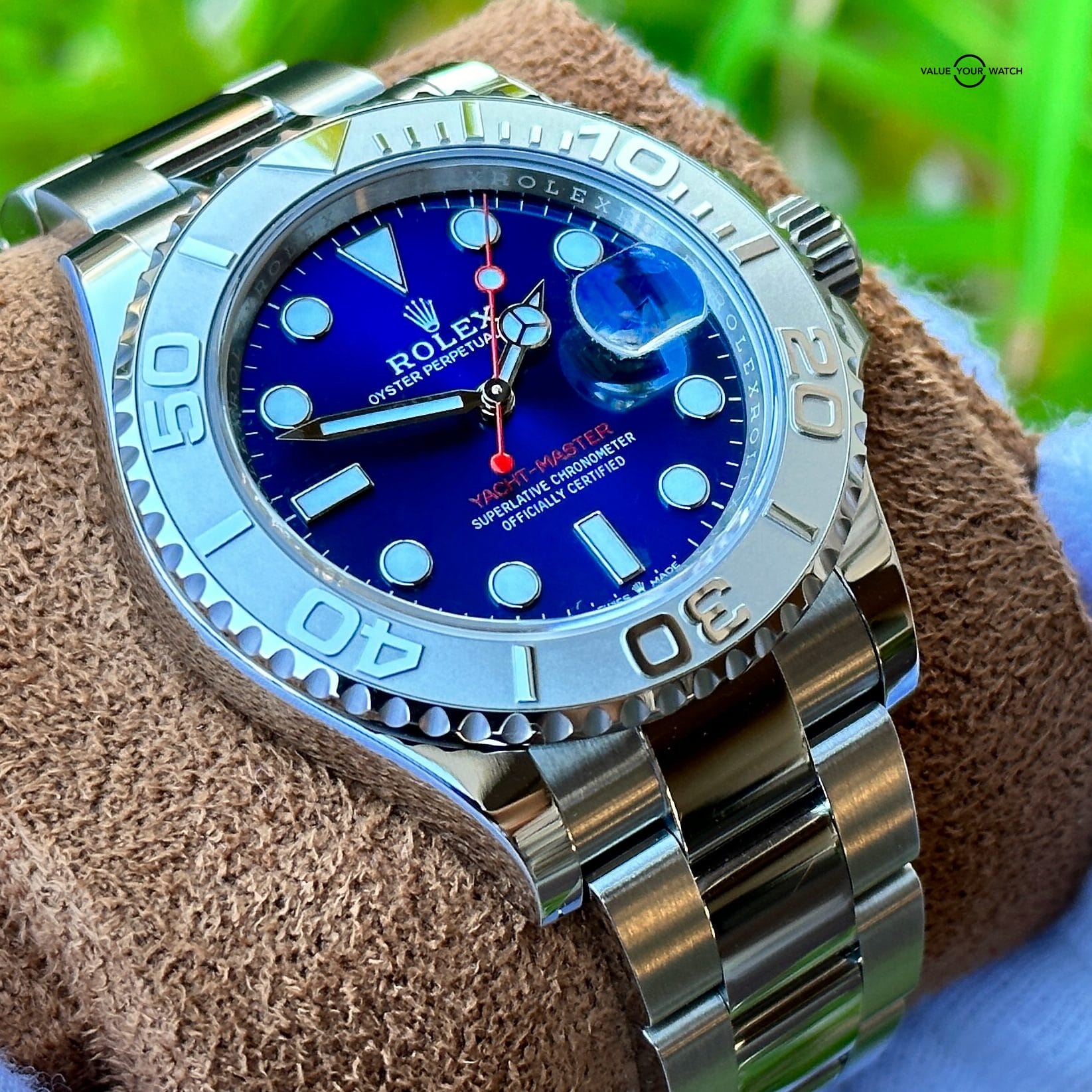 2023 Rolex Yacht-master 40 Blue Dial Oystersteel & Platinum Full Set 126622 - Image 2