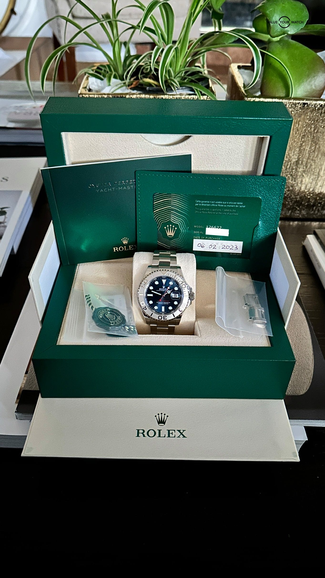 2023 Rolex Yacht-master 40 Blue Dial Oystersteel & Platinum Full Set 126622 - Image 12