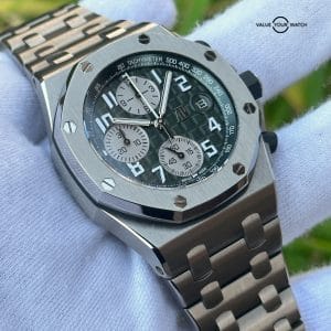 Rare 2021 Audemars Piguet Royal Oak Offshore Titanium case Khaki Green dial 26238TI.OO.A056CA.01