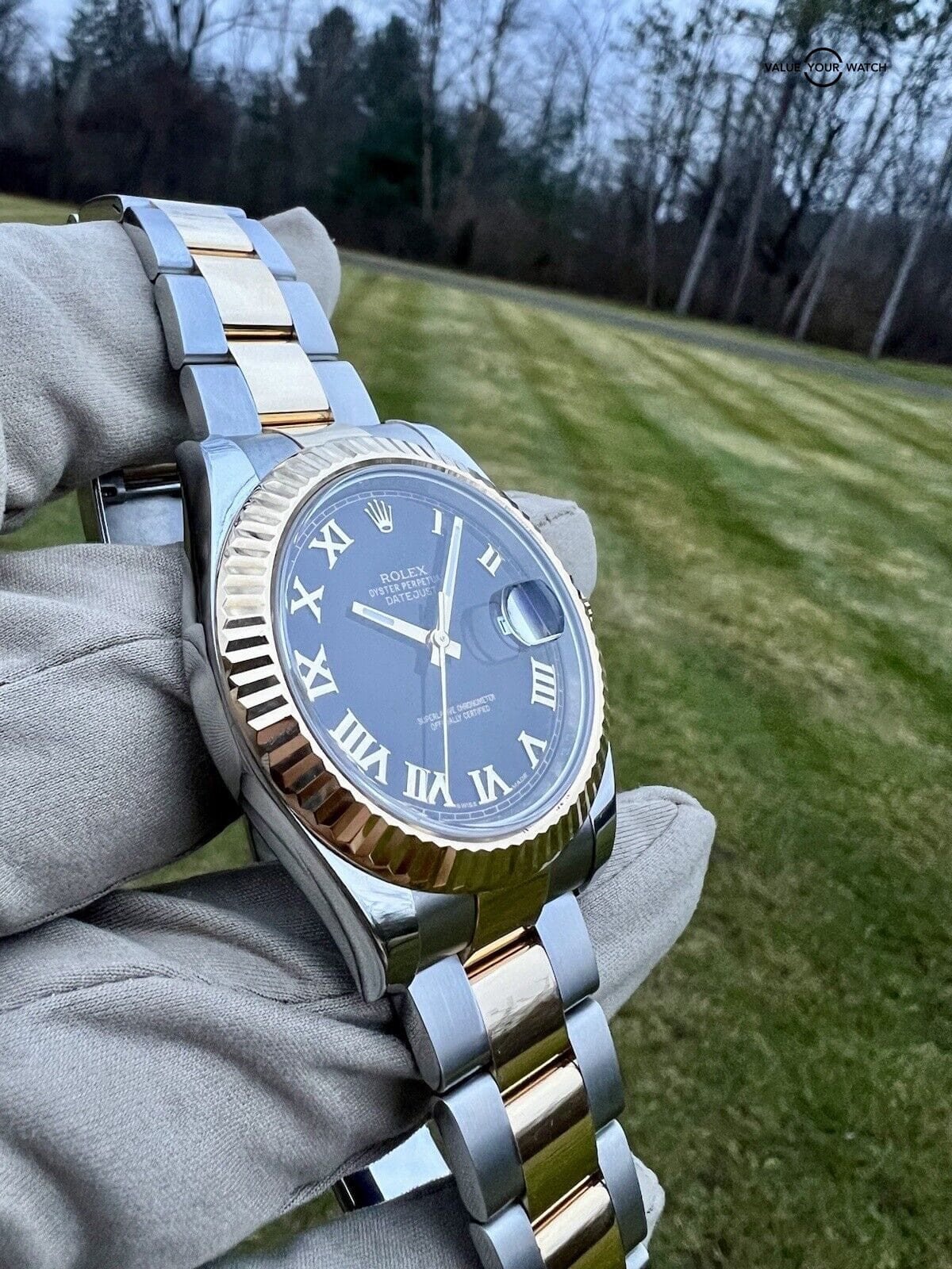 🔥Rolex Datejust 41mm 116333 Oyster Bracelet Gold Bezel Two Tone Black Roman🔥 - Image 13