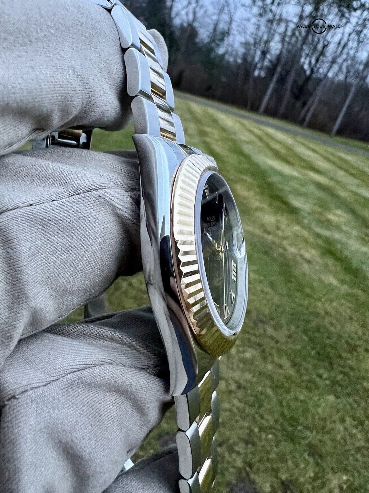 🔥Rolex Datejust 41mm 116333 Oyster Bracelet Gold Bezel Two Tone Black Roman🔥 - Image 14